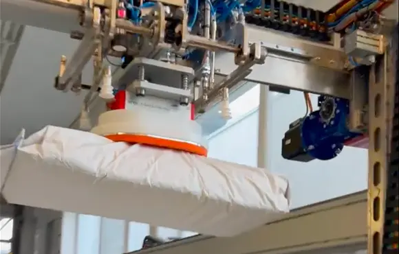 Progettazione e Realizzazione di teste di presa su misura RMP per la pallettizzazione di Sacchi nel Finelinea